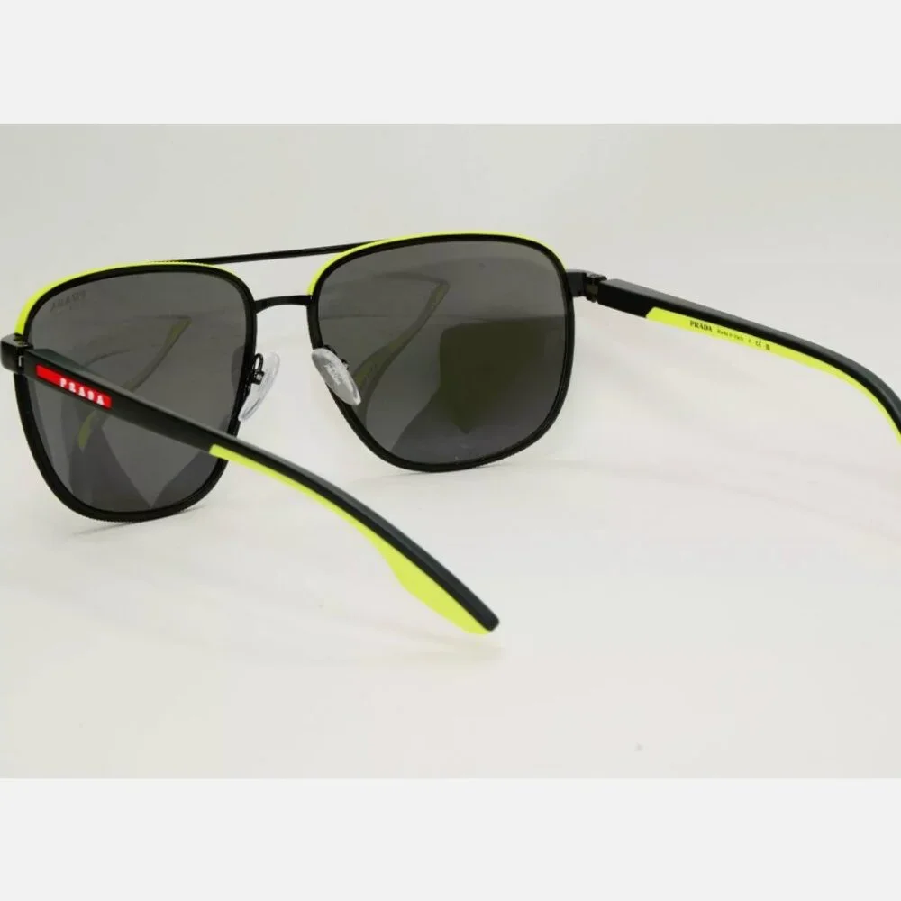 NEW Prada Black Pilot Matte Sunglasses